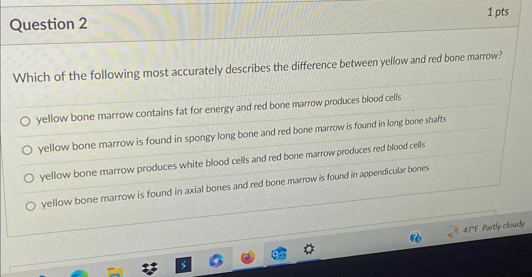 Solved Question 21 ﻿ptsWhich of the following most | Chegg.com