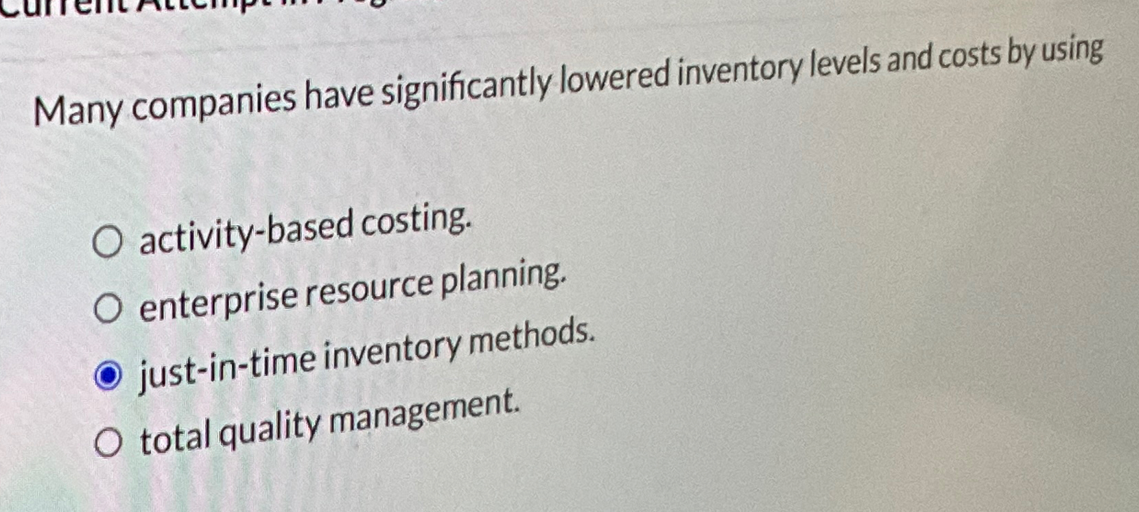 Solved Many Companies Have Significantly Lowered Inventory | Chegg.com