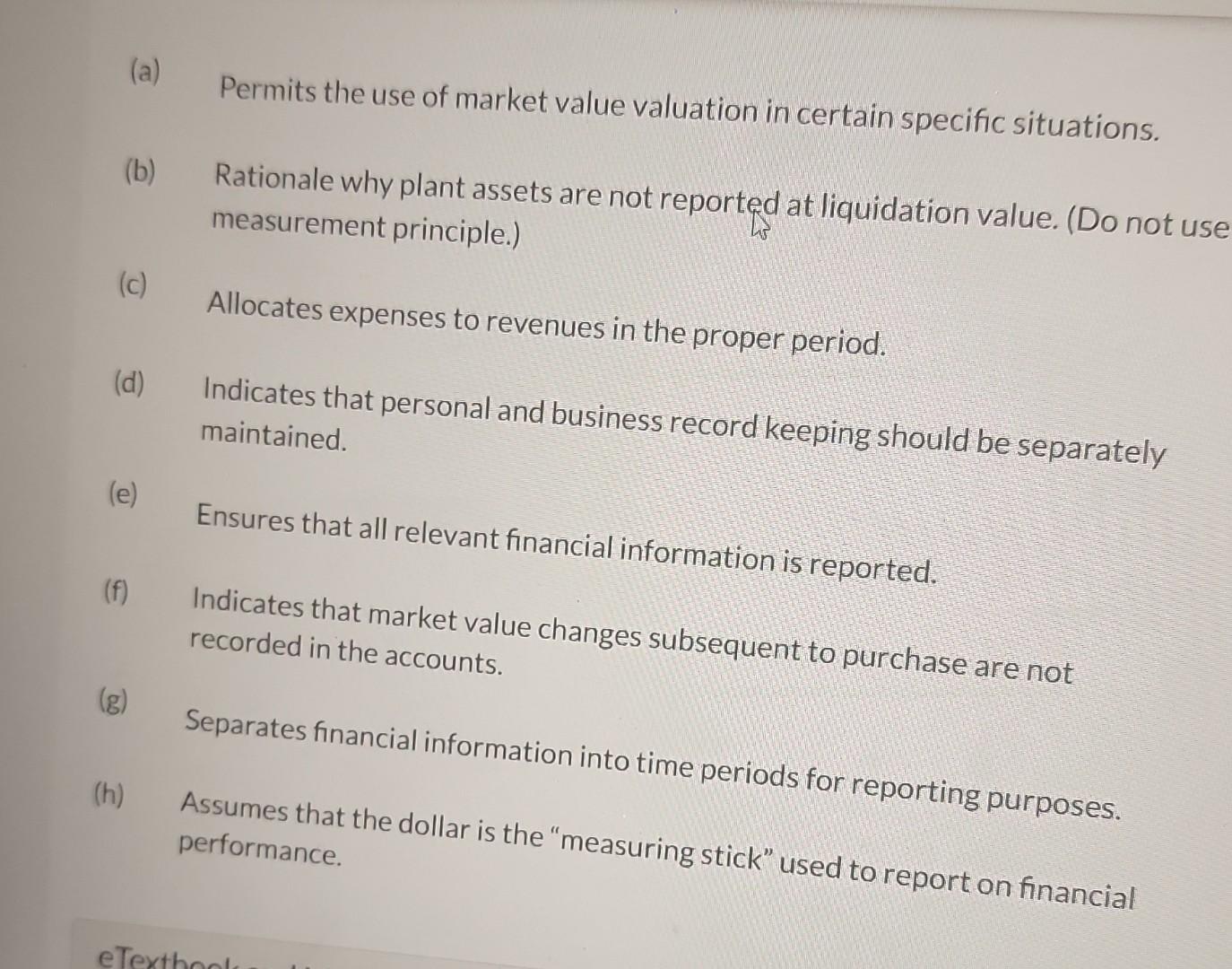 (a) Permits the use of market value valuation in