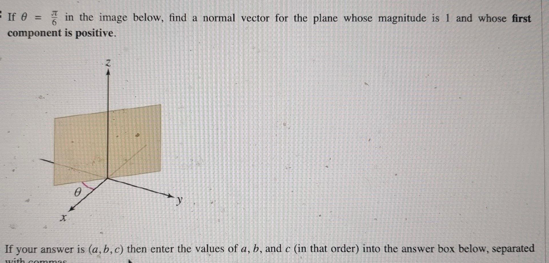Solved If θ=6π in the image below, find a normal vector for | Chegg.com
