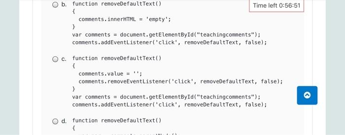 Solved Which of the following JavaScript functions is the | Chegg.com