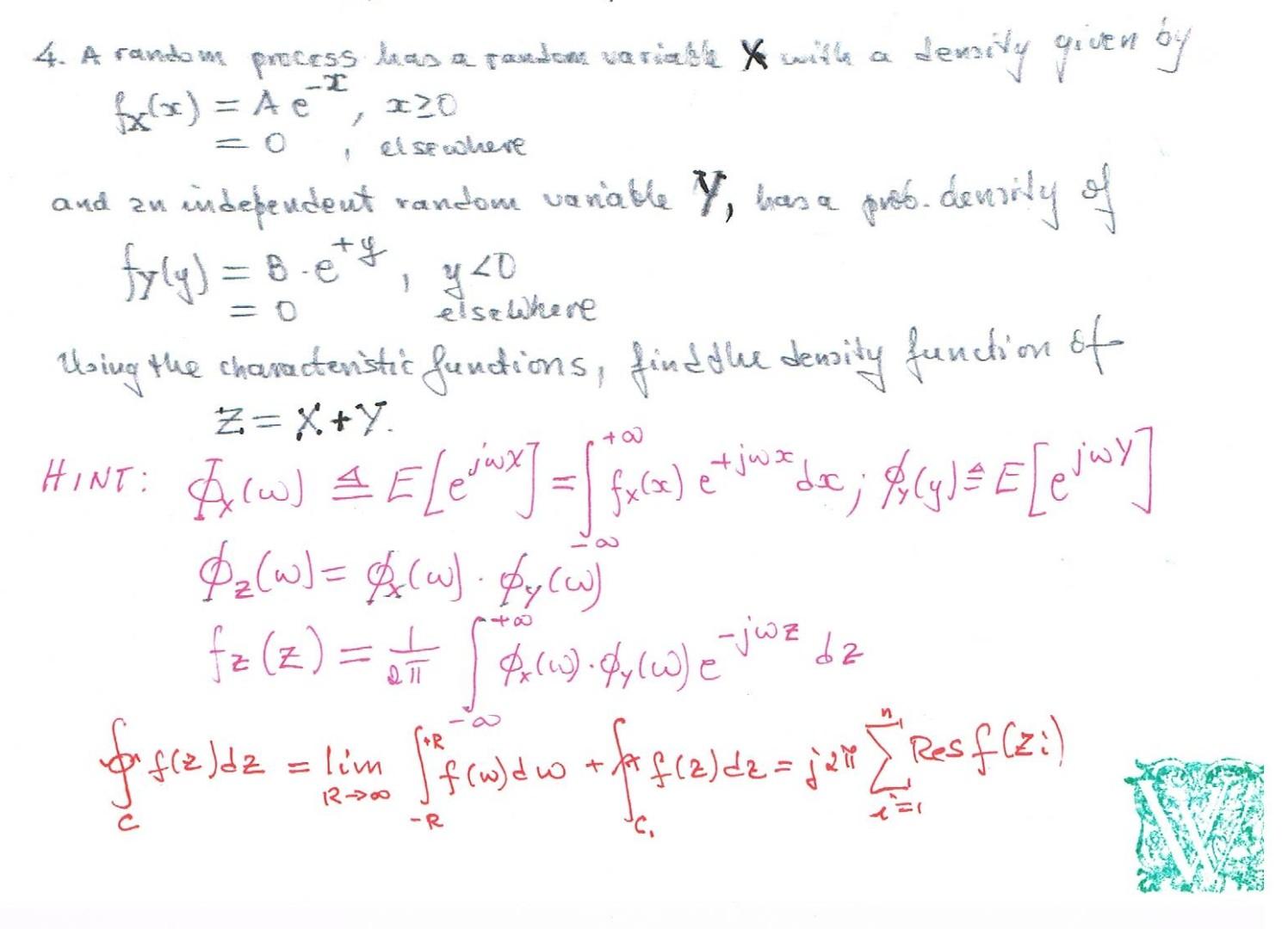 Solved El Seclare and an 4. A random process tas saxedes, | Chegg.com