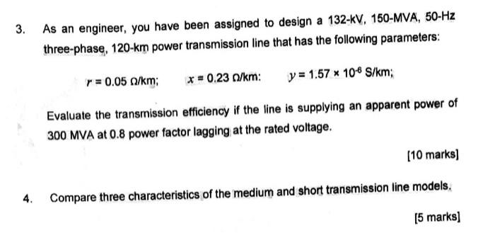 Solved 3. As an engineer, you have been assigned to design a | Chegg.com