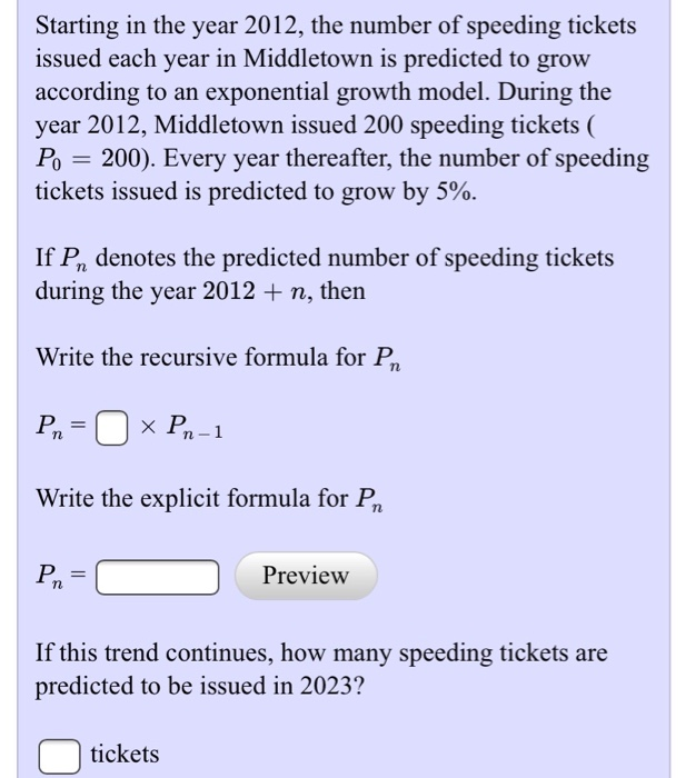 Solved Starting In The Year 2012, The Number Of Speeding | Chegg.com