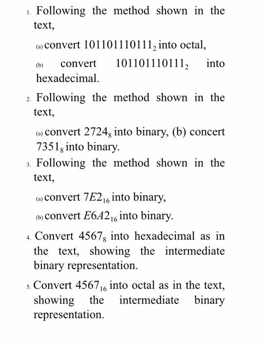 Solved 1. Following The Method Shown In The Text, (b) (a) | Chegg.com