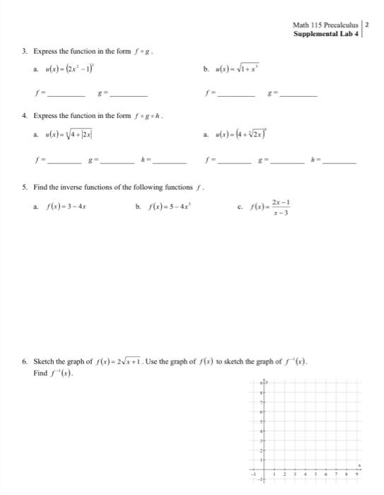 Solved \begin{tabular}{l|l} Math 115 Precalculus \\ | Chegg.com