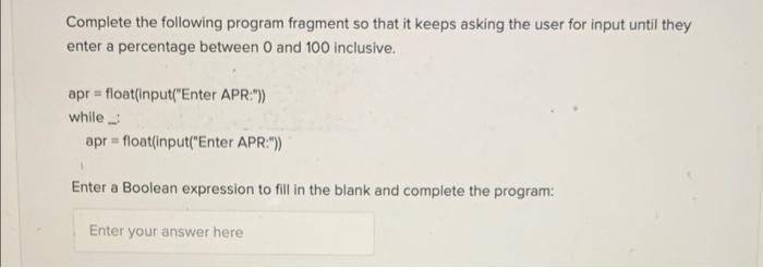 Solved Complete the following program fragment so that it | Chegg.com