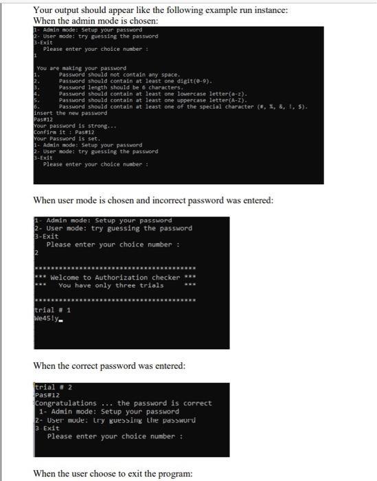 Solved Program statement: You are required to write both an | Chegg.com
