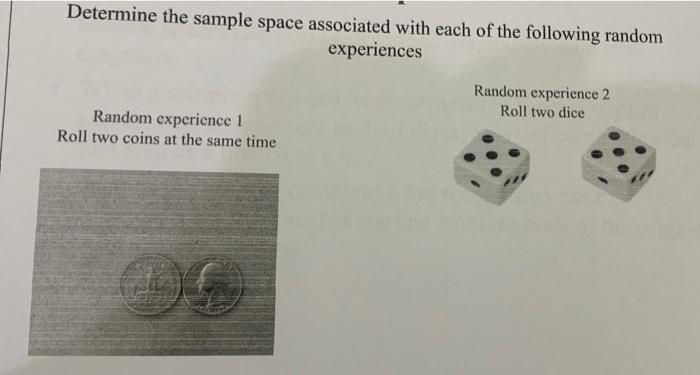 Solved Determine the sample space associated with each of | Chegg.com