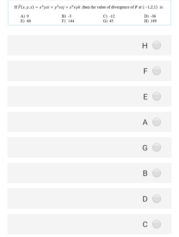 Solved If E X Y Z X3yzi Y3xzj Zºxyk Then The Va Chegg Com