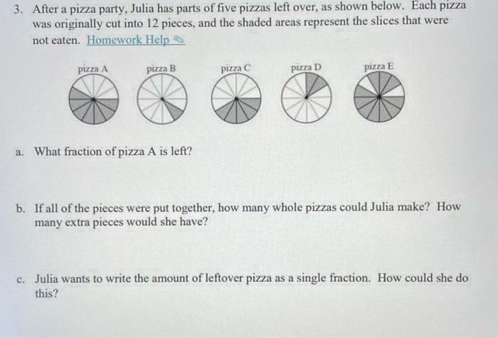 fractions pizza 12