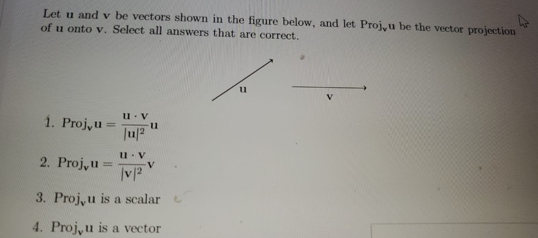 Solved Let u and y be vectors shown in the figure below, and | Chegg.com