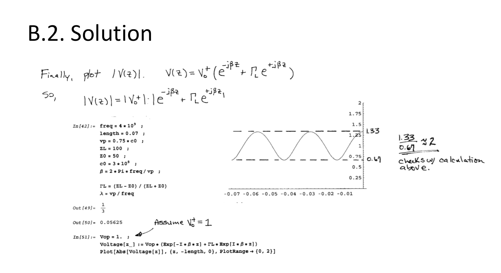 Solved B.2. Solution Finally, Plot | Chegg.com