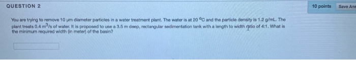 Solved QUESTION 2 10 points Save Ans You are trying to | Chegg.com