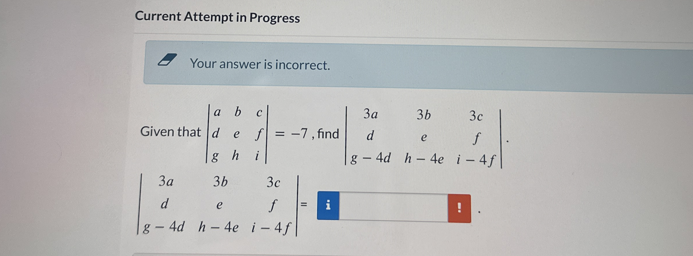 Solved Current Attempt in ProgressYour answer is   Chegg.com