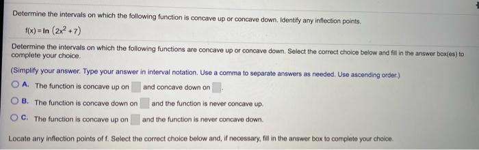 Solved Determine the intervals on which the following | Chegg.com