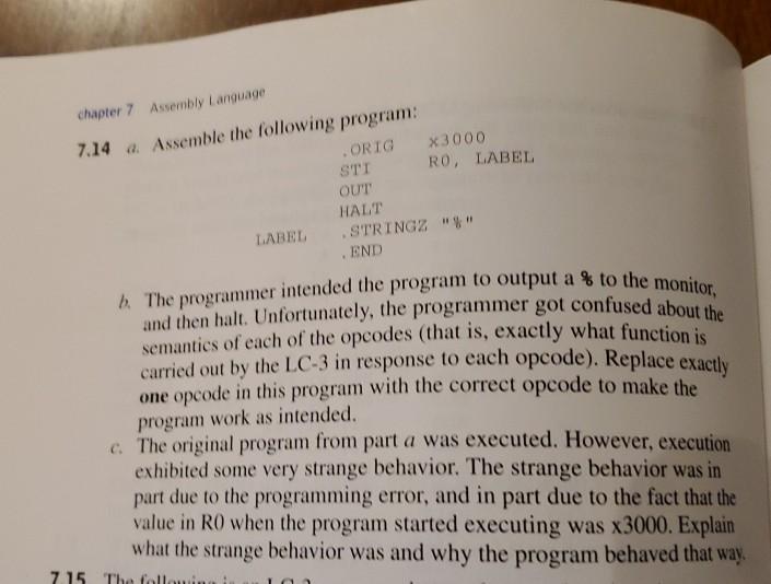 Solved B. The Programmer Intended The Program To Output A % | Chegg.com