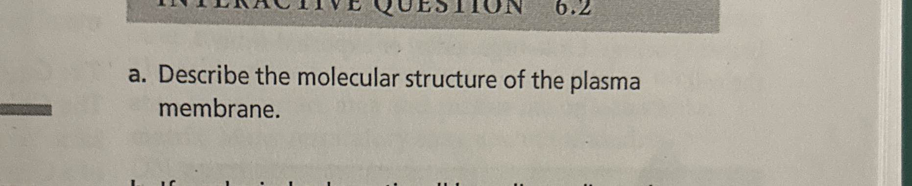 Solved a. ﻿Describe the molecular structure of the plasma | Chegg.com