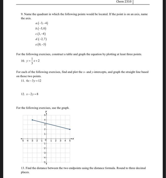 Solved Chapter 3 Homework For each of the following | Chegg.com
