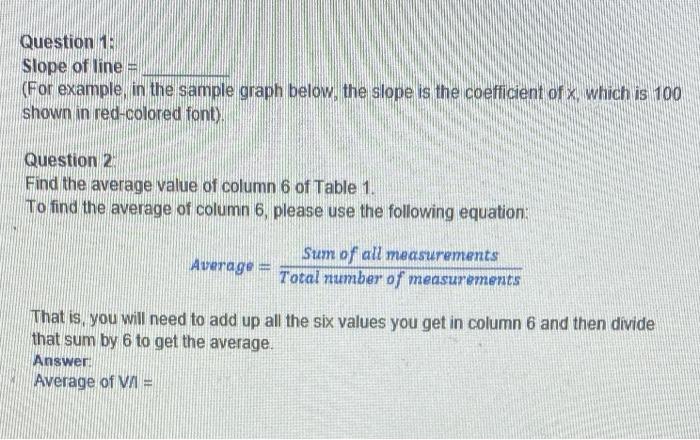 Solved Table 1 Please complete the following table. The | Chegg.com