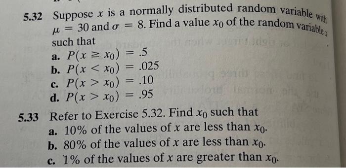 Solved 3.29 Find a value z0 of the standard normal random | Chegg.com