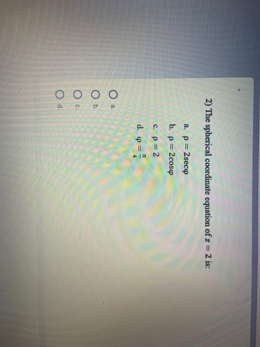 Solved Exercise 4. Triple integral in Spherical coordinates | Chegg.com