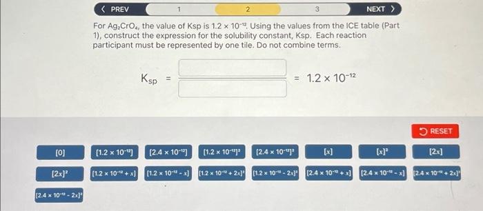 Solved 2 3 NEXT > Fill in the ICE table with the appropriate | Chegg.com