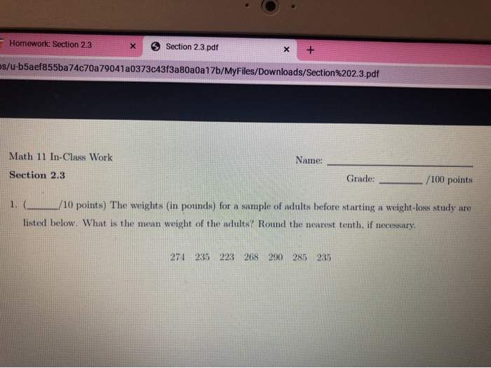 homework section 3.2 statistics answers