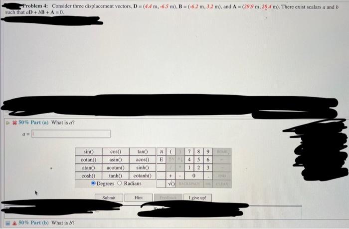 Solved I need part a and b answered for the problem plz! I | Chegg.com