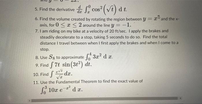 Solved Answer 10 of the 11 following questions. You may omit | Chegg.com