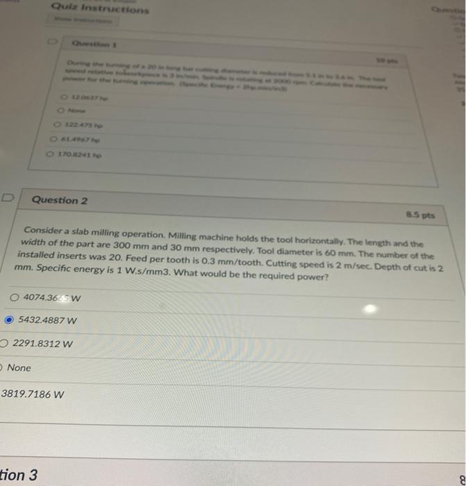 Solved Quiz Instructions 10 Question 2 85 pts Consider a | Chegg.com