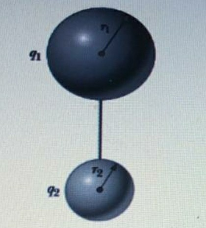 Solved Two Spherical Conductors Of Radii R1= 6 Cm And R2 = | Chegg.com