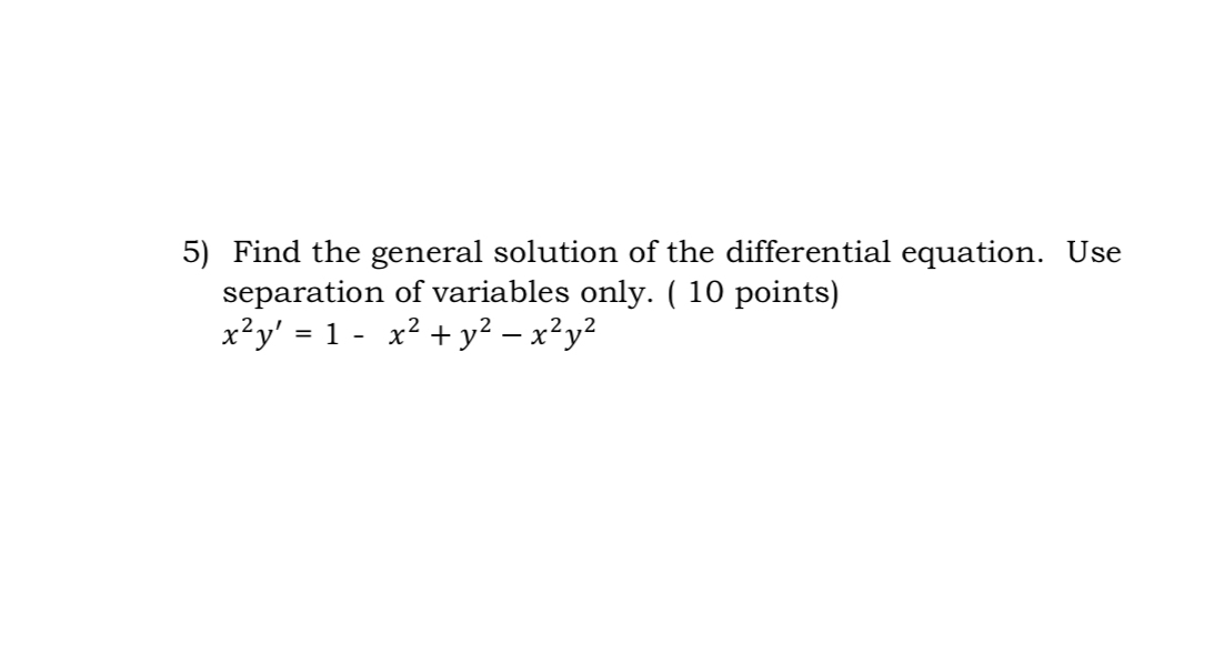 Solved Find the general solution of the differential | Chegg.com
