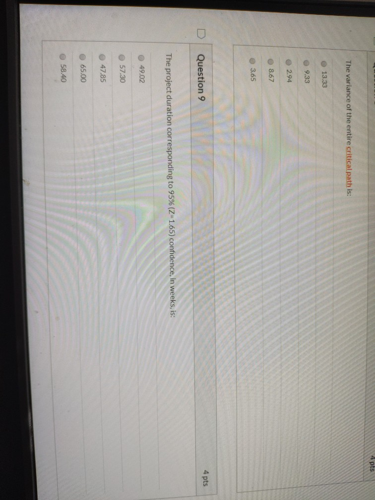 4 pts Question 6 Find the maximum number of weeks | Chegg.com
