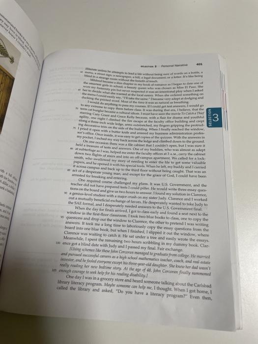 Solved After reading the selection, answer the following | Chegg.com