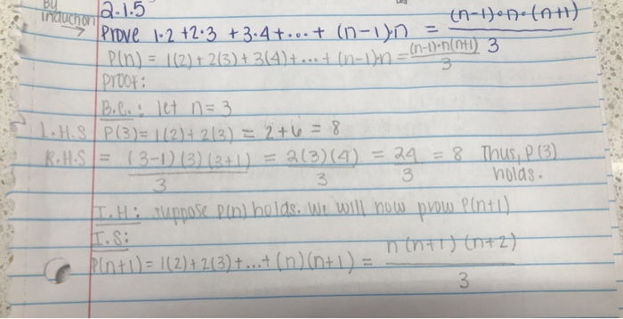 induction hypothesis formula