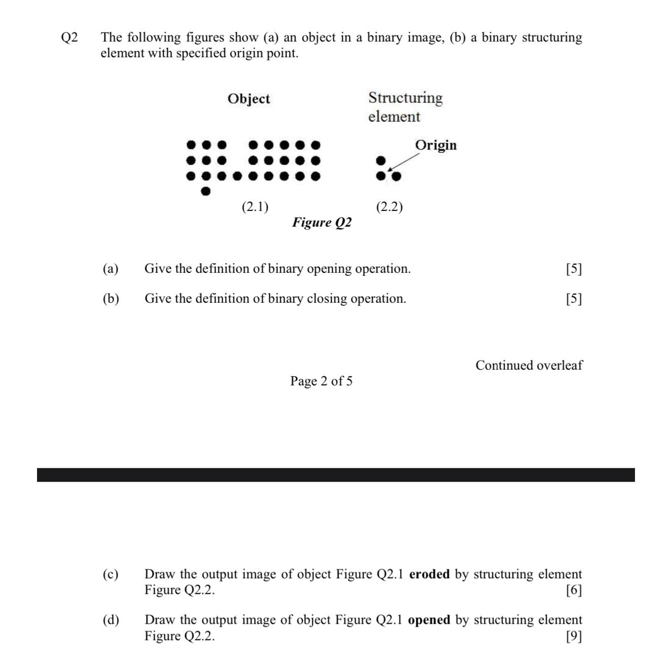 Q2 ﻿The following figures show (a) ﻿an object in a | Chegg.com