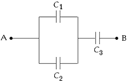 Solved You connect three capacitors as shown in the diagram. | Chegg.com