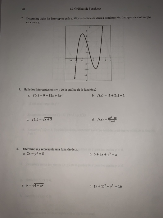 Solved 1. Dibuje La Gráfica De Cada Una De Las Siguientes | Chegg.com