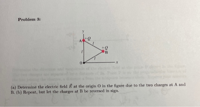 Solved Problem 3: (a) Determine the electric field E at the | Chegg.com