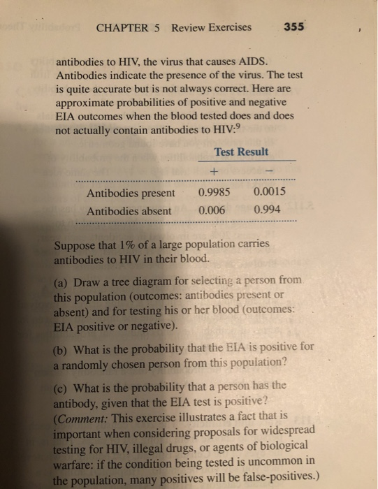 Solved Testing for HIV. Enzyme immunoassay (EIA) tests are