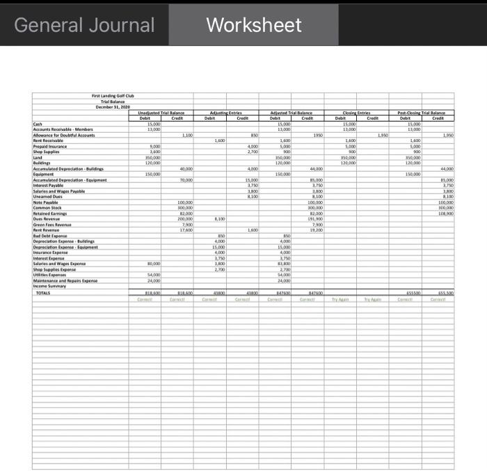 Solved General Journal Worksheet Depreciate Resumed Dupon | Chegg.com