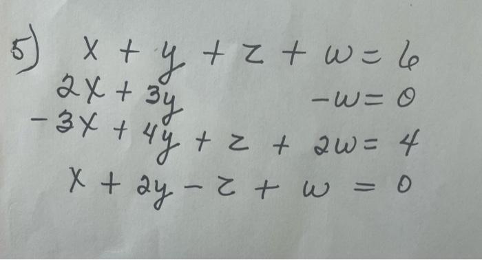 Solved Xyzw2x3y−3x4yz2wx2y−zw6−w040 9841