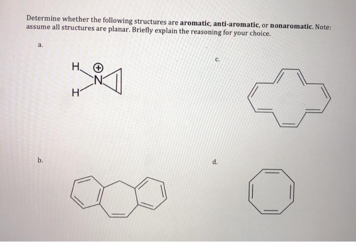 Solved Determine Whether The Following Structures Are | Chegg.com