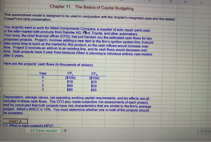 Solved к Chapter 11. The Basics of Capital Budgeting This | Chegg.com