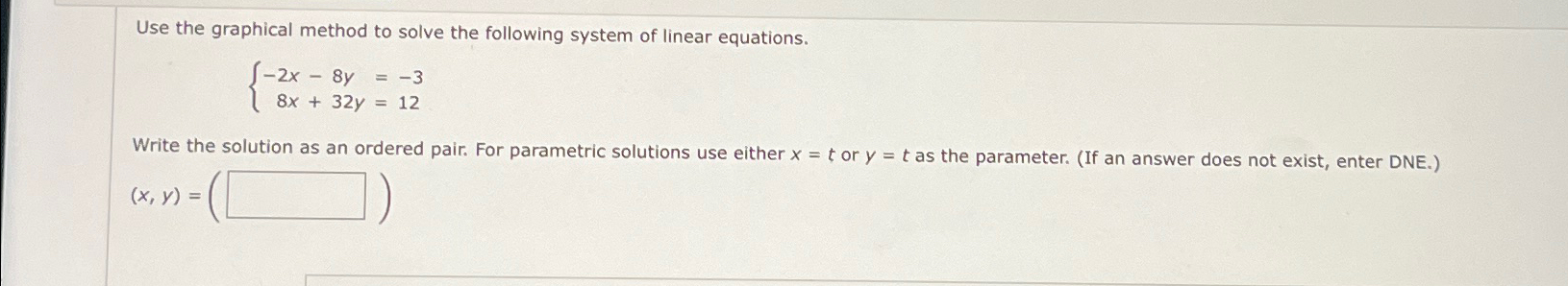 Solved Use the graphical method to solve the following | Chegg.com