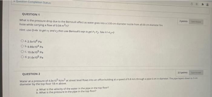 Solved w Question Completion Status: QUESTION 1 What is the | Chegg.com