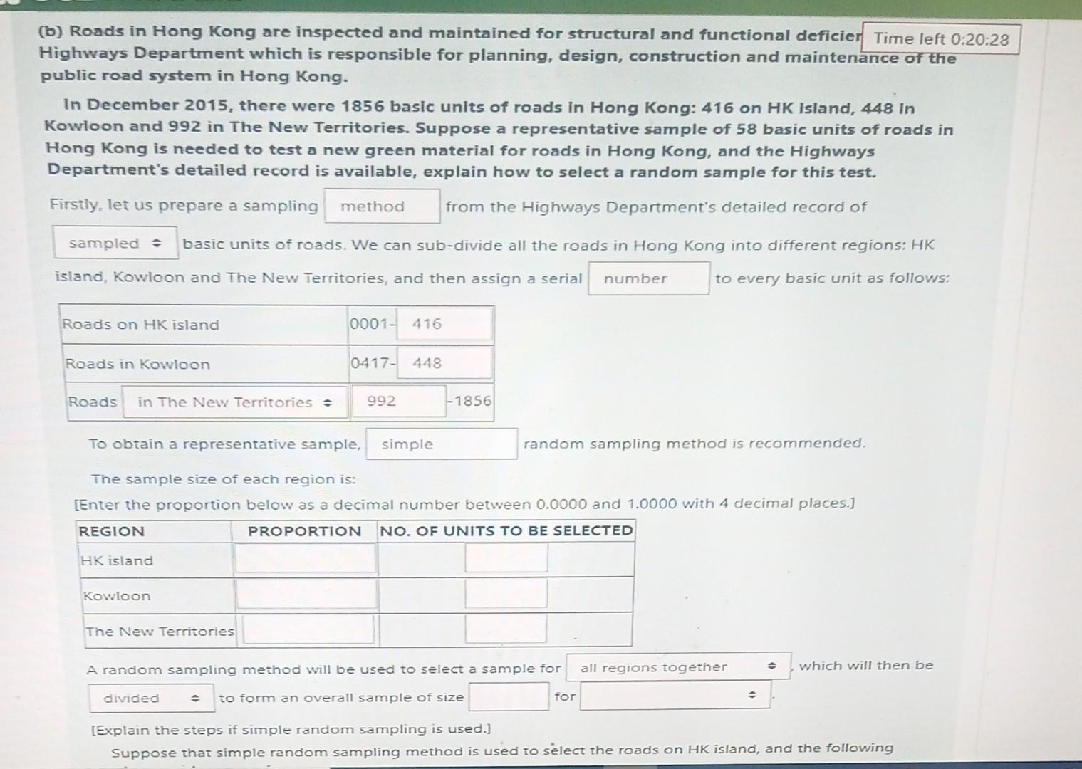 Solved b Roads in Hong Kong are inspected and maintained   Chegg.com