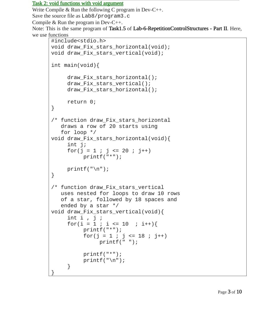 Solved Task 1: Predefined Functions from math.h Write | Chegg.com