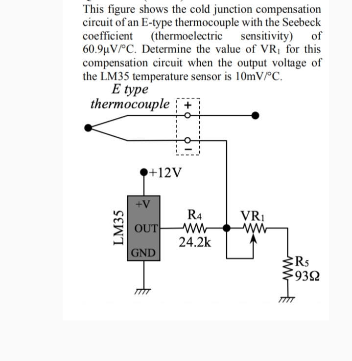 This figure shows the cold junction compensation